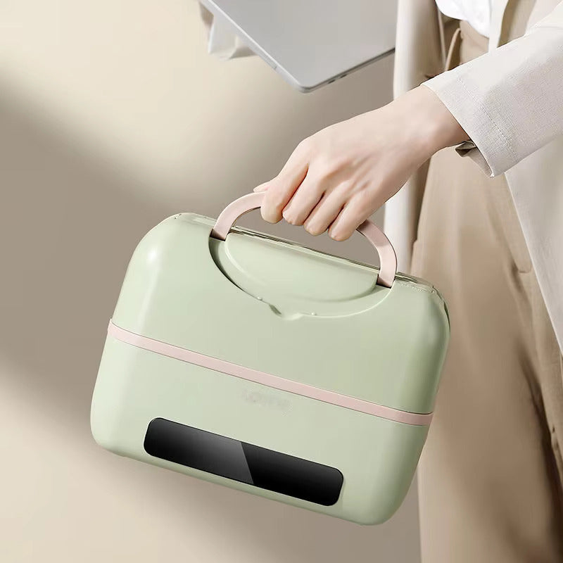 Portable Electric Lunch Box with Double-Layer
