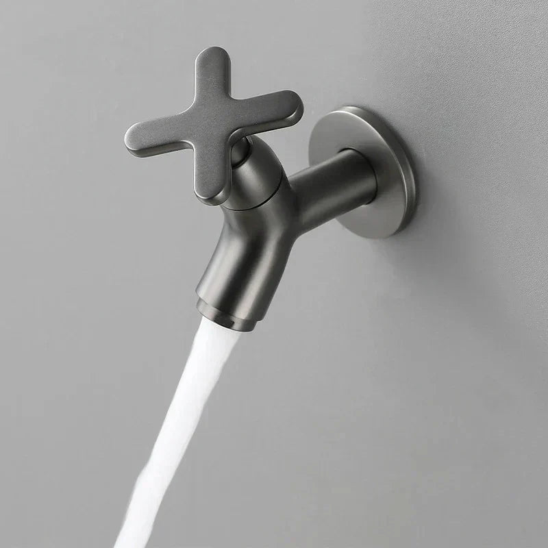 siopsrl | BrassFlow – Wall-Mounted Cold Water Tap in Solid Brass