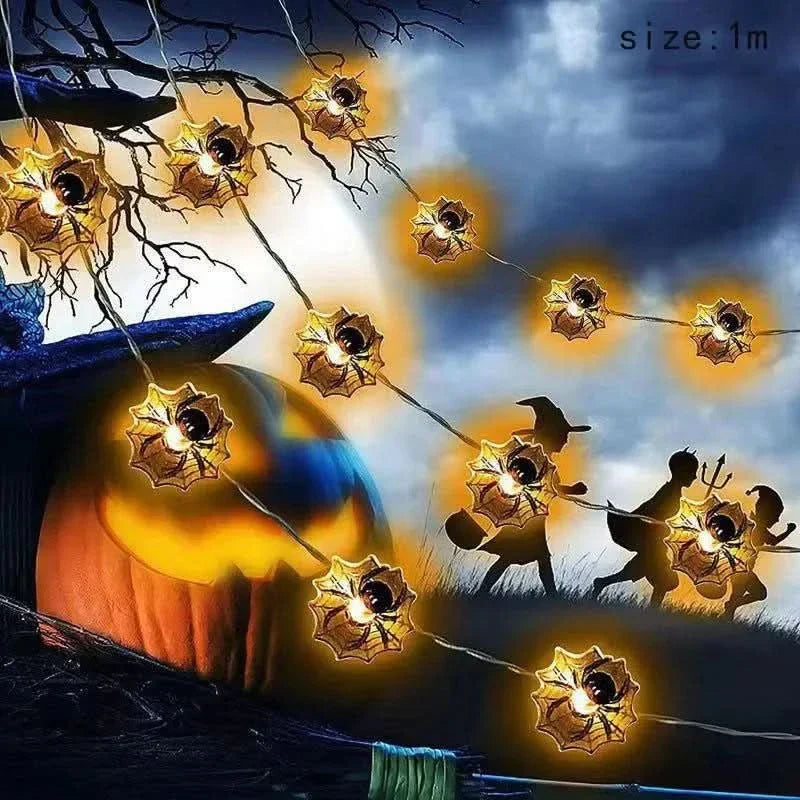 Siopsrl| Halloween LED Pumpkin & Skull String Lights
