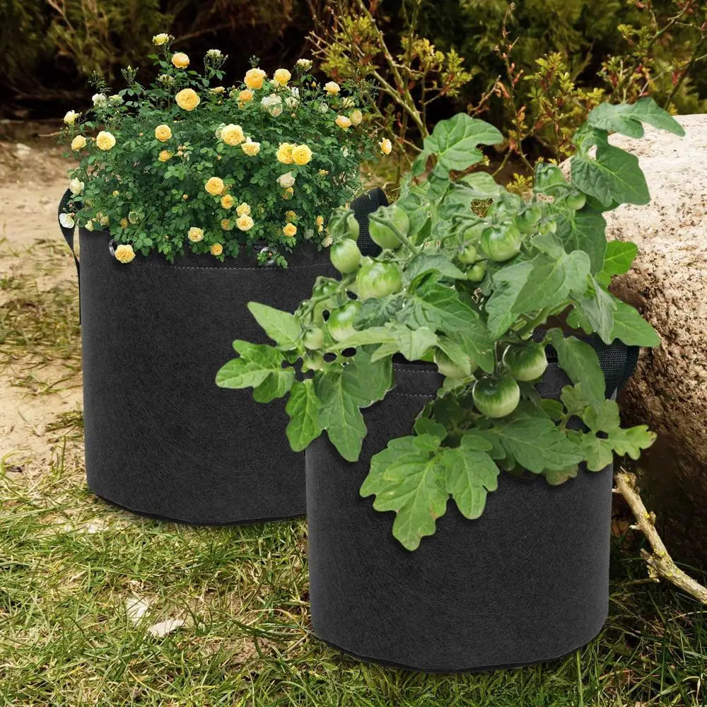 Siopsrl| Felt plant sack with carrying handles – Breathable and durable for garden plants and flowers