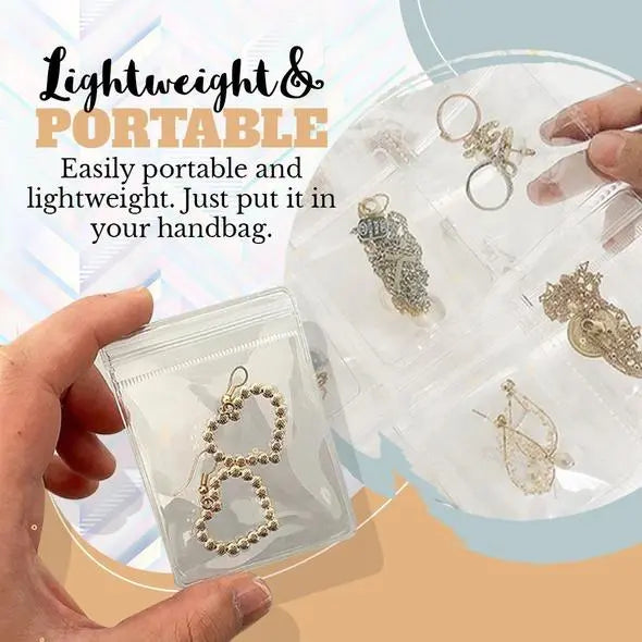 Siopsrl| Jewelry Storage Book – Transparent Travel Case with PRedection System
