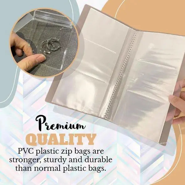 Siopsrl| Jewelry Storage Book – Transparent Travel Case with PRedection System