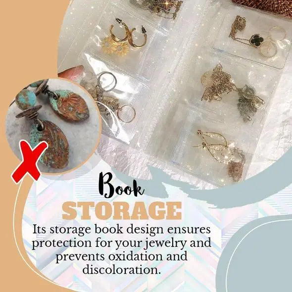 Siopsrl| Jewelry Storage Book – Transparent Travel Case with PRedection System