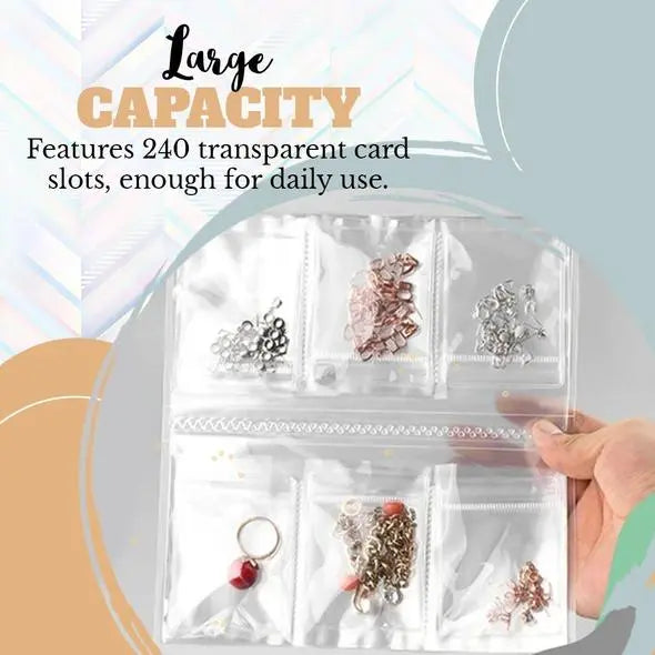 Siopsrl| Jewelry Storage Book – Transparent Travel Case with PRedection System