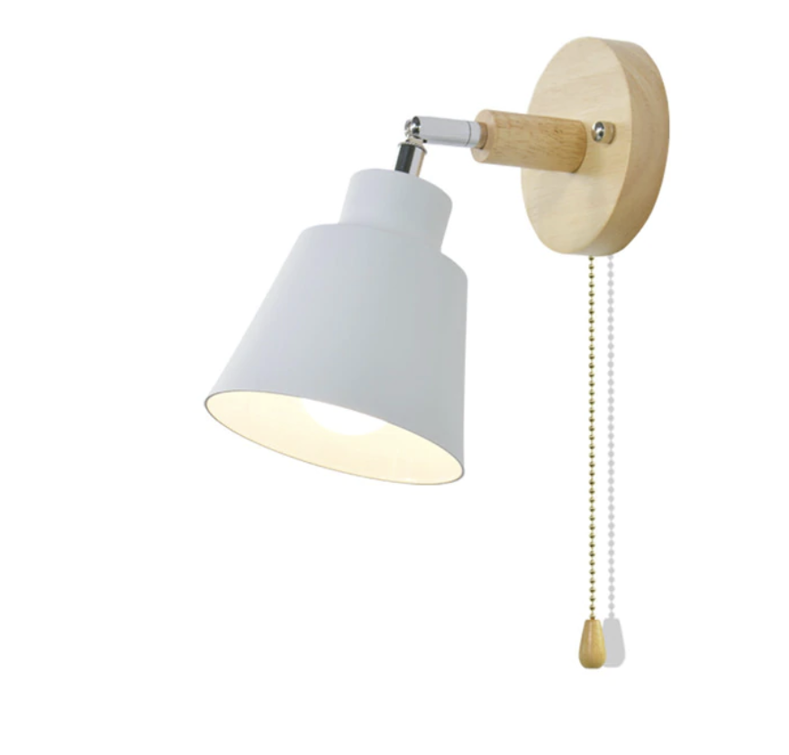 Siopsrl| Rotatable Collin Wall Light with Pull Chain Switch