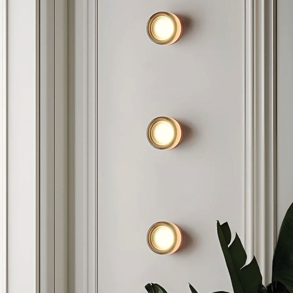 Siopsrl| LumièreLux - Stylish Dimple Wall Lamp made of Metal and Glass