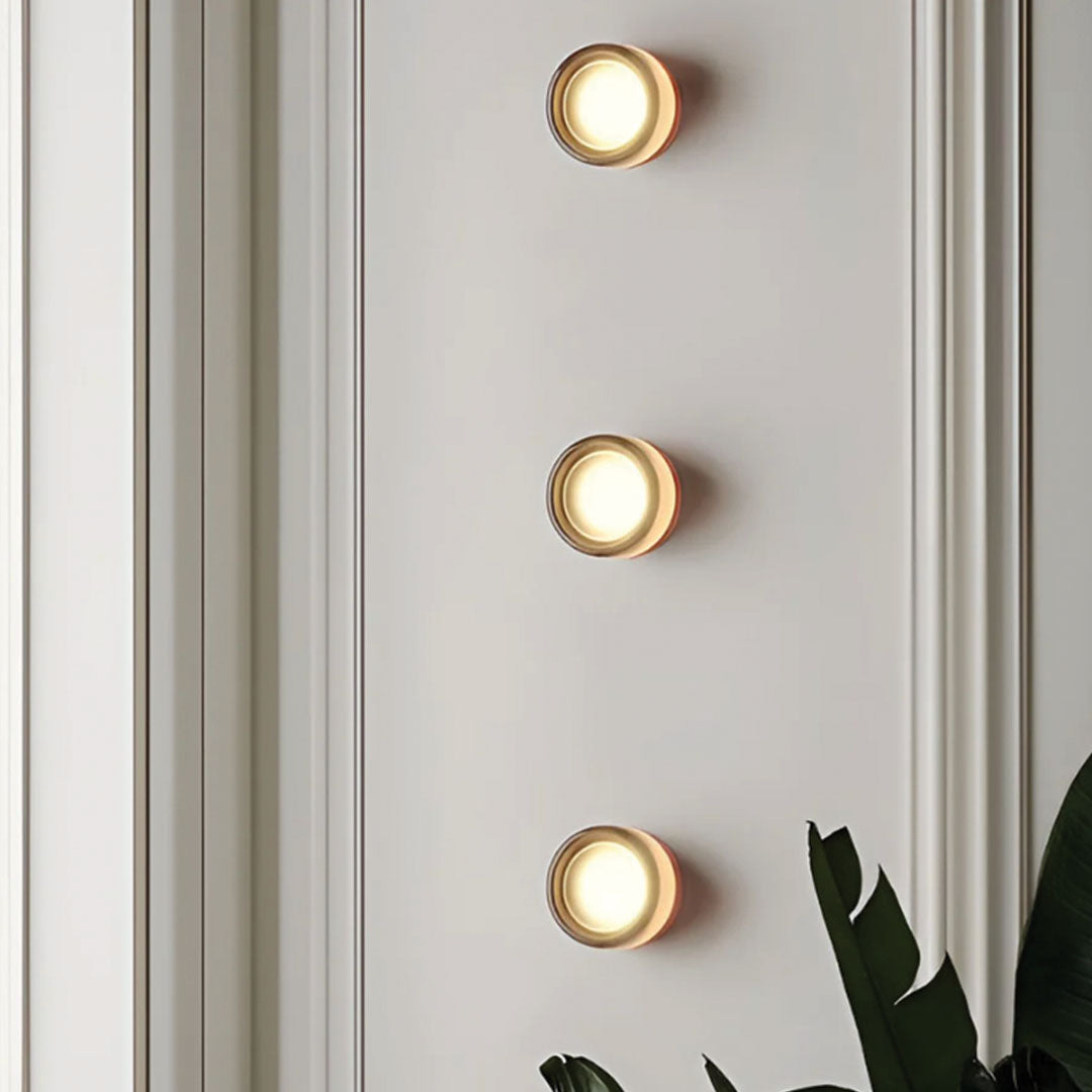 Siopsrl| LumièreLux - Stylish Dimple Wall Lamp made of Metal and Glass