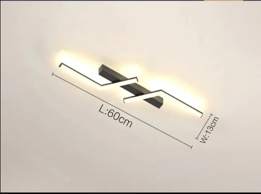 Siopsrl| Modern Flush-Mounted LED Line Ceiling Light – Minimalist & Energy Efficient