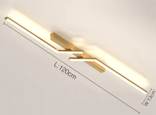 Siopsrl| Modern Flush-Mounted LED Line Ceiling Light – Minimalist & Energy Efficient