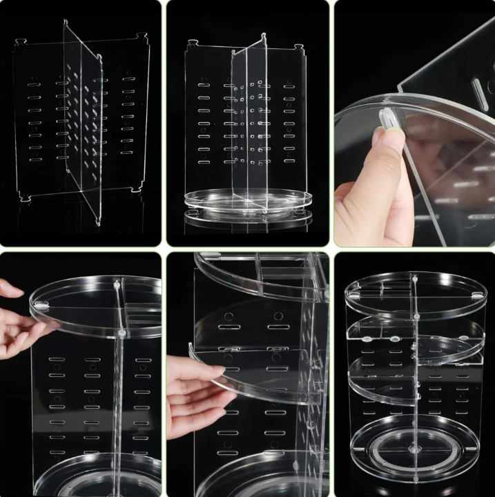 Siopsrl| 360° Rotating Makeup Storage Organizer