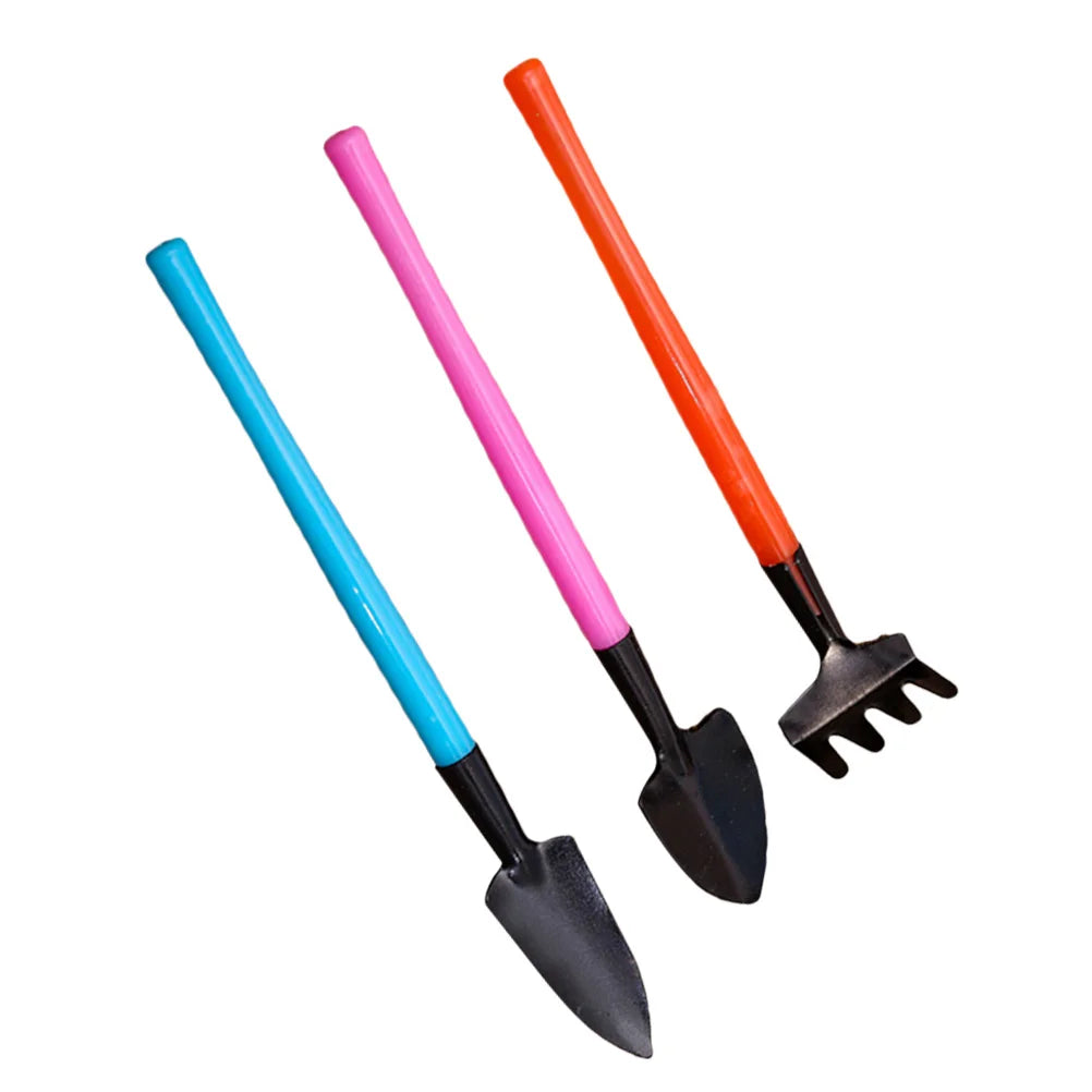 Siopsrl| Florinita 3-piece Mini Garden Tool Set | Hand Trowel, Rake & Shovel | For Houseplants & Bonsai | 22 cm Length