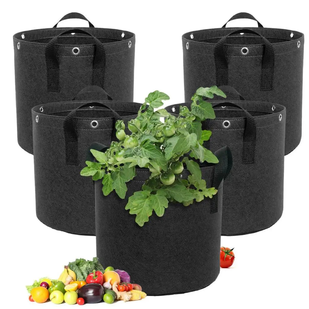 Siopsrl| Felt plant sack with carrying handles – Breathable and durable for garden plants and flowers