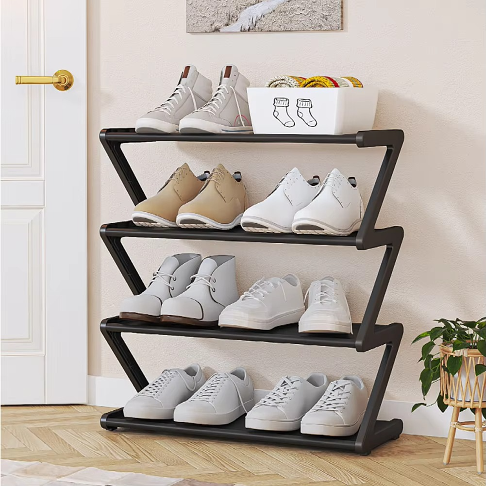 Siopsrl| Compact 4-Tier Bedroom Shoe Organizer