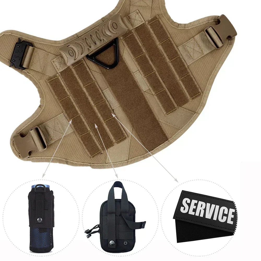 Siopsrl| Guardpaw Tactical Dog Harness with Handle - Durable, Adjustable, Leash Set
