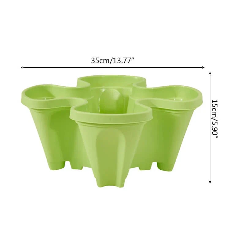 Siopsrl| Space-saving stackable plant pots – Vertical planting system with wheels