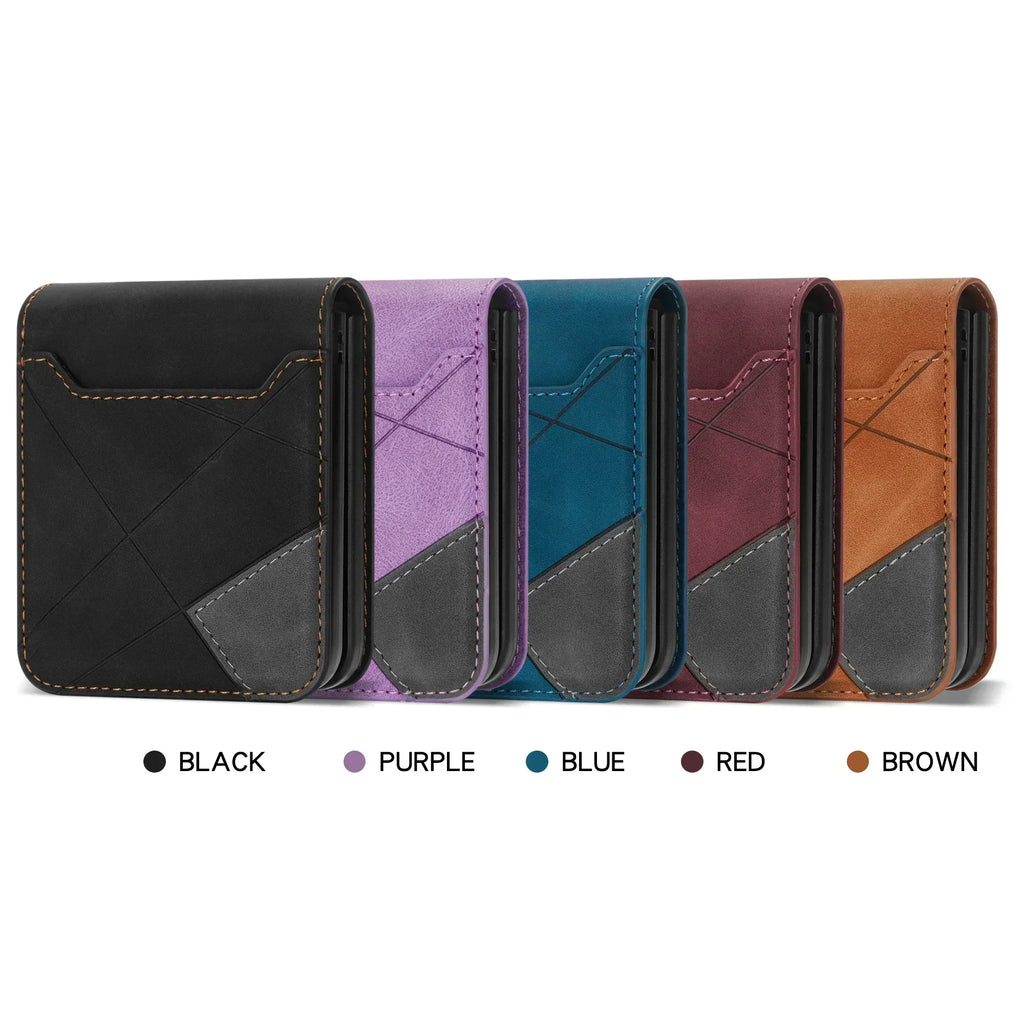 siopsrl | Leather Wallet Case for Samsung Galaxy Z Flip Series