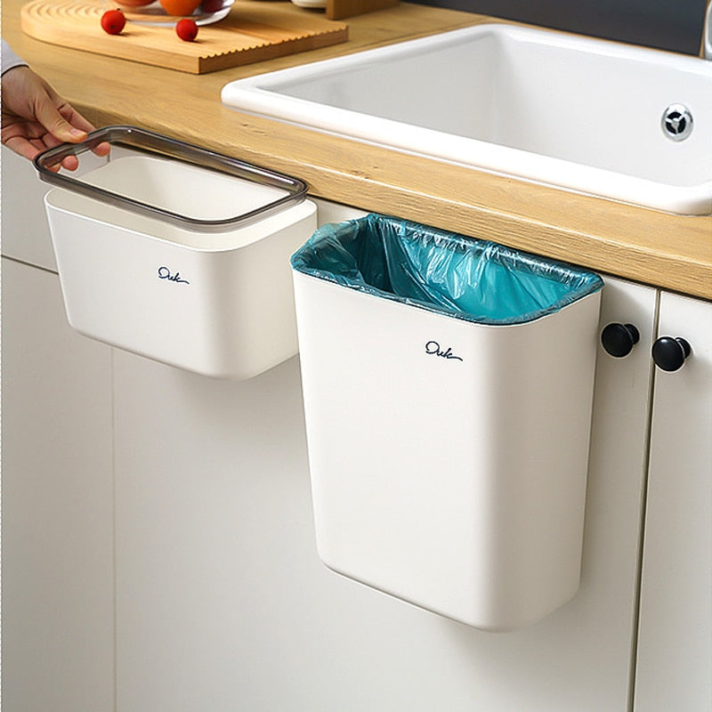 Siopsrl| Kitchen Hangable Clean Corner Trash Can