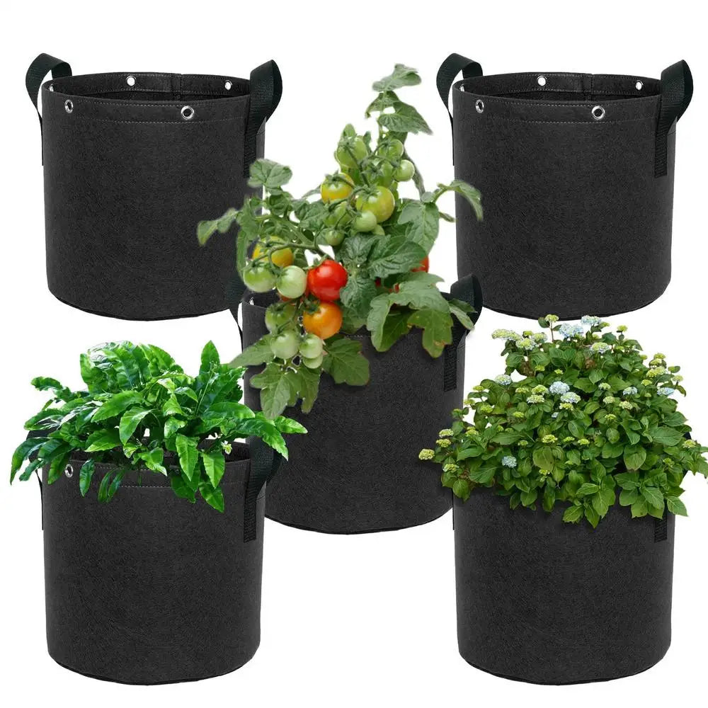 Siopsrl| Felt plant sack with carrying handles – Breathable and durable for garden plants and flowers
