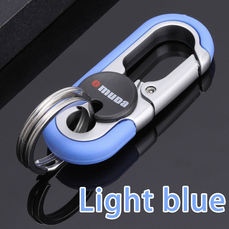 Siopsrl| Steel Secure Double Ring Hook Keychain