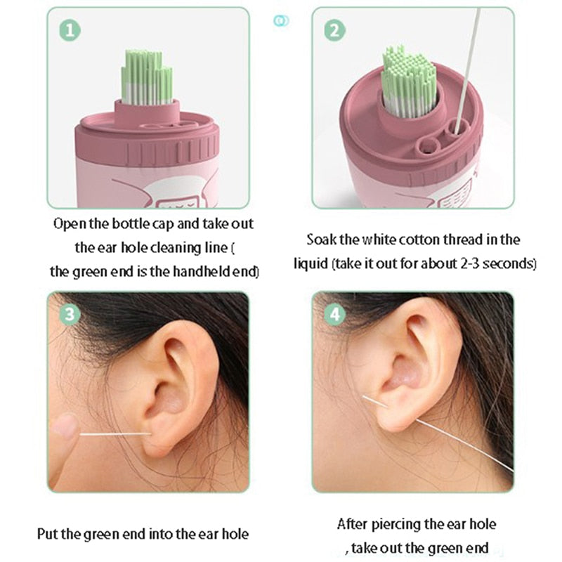 Siopsrl| Disposable Earrings Hole Cleaning Set