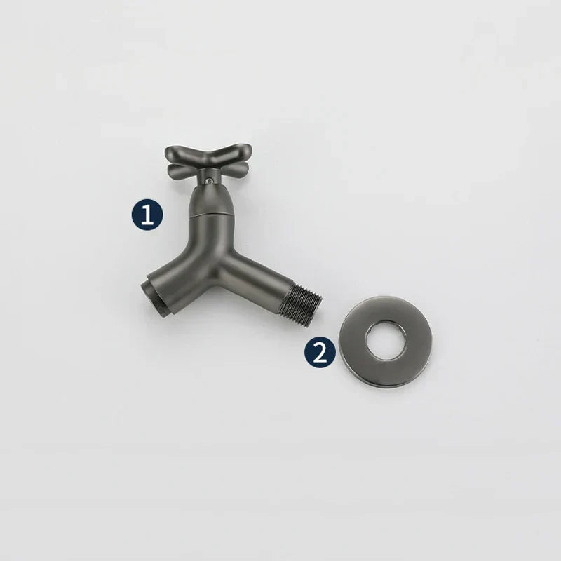 siopsrl | BrassFlow – Wall-Mounted Cold Water Tap in Solid Brass