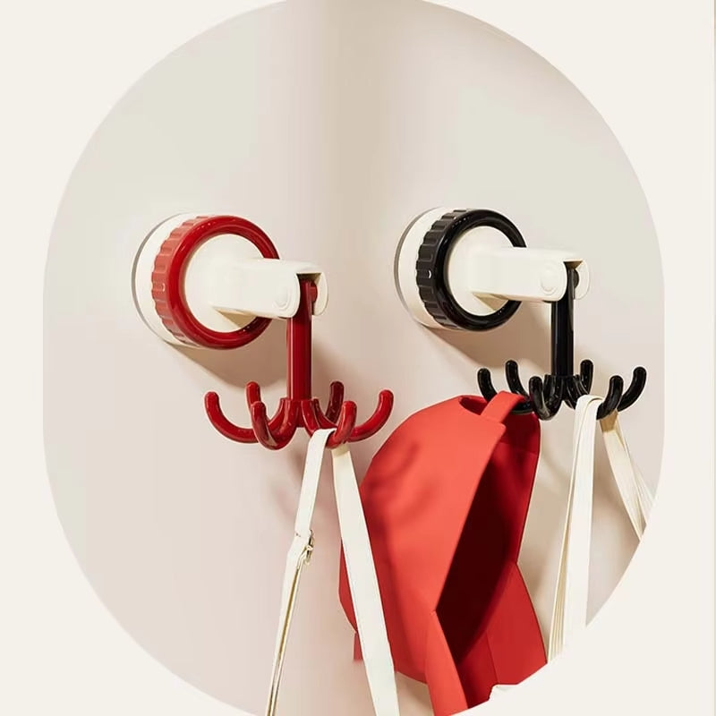 Suction Cup Six-Claw Rotating Hook