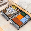 Siopsrl| Underbed Storage Stackable Wheeled Box Organizer