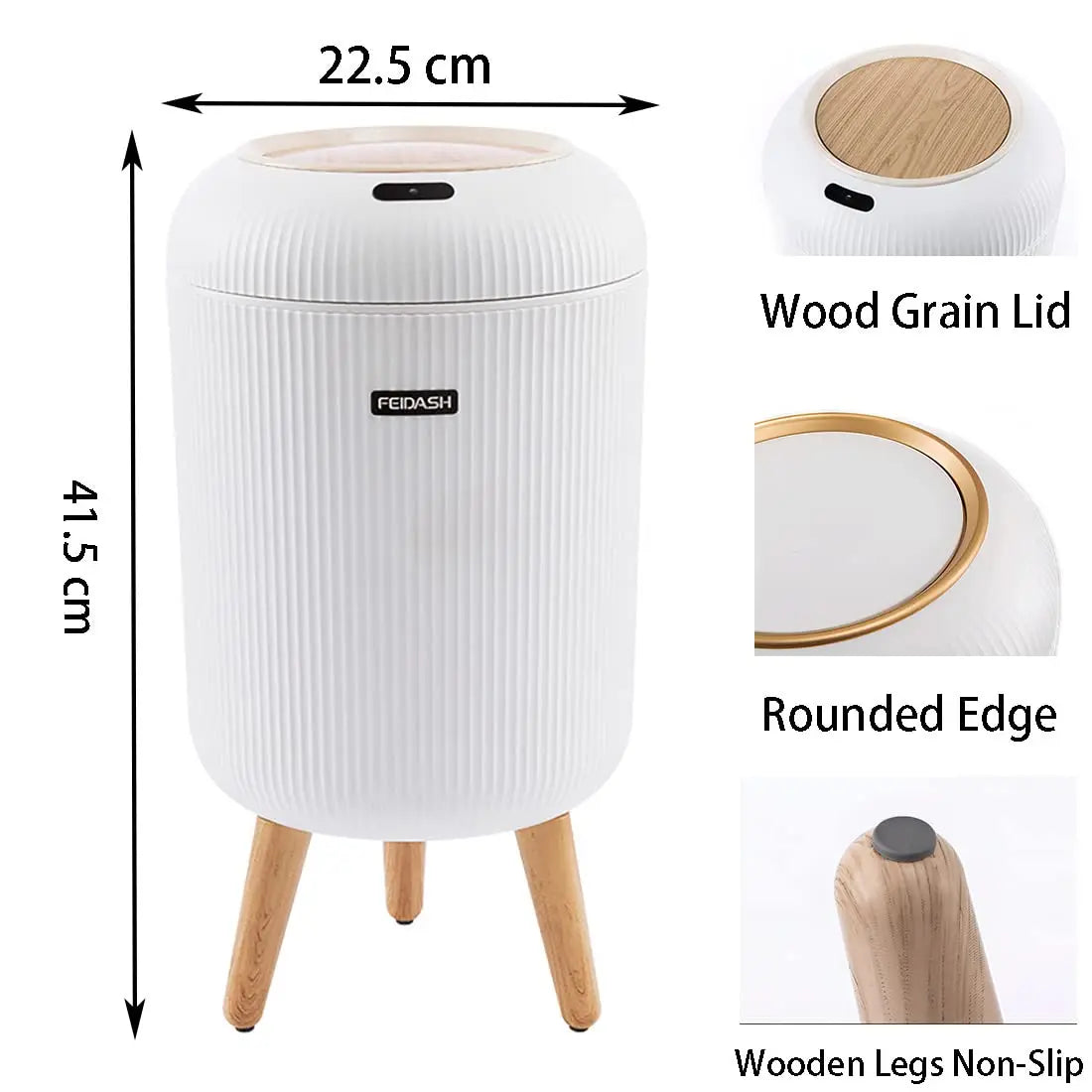 Siopsrl| Sensor Trash Can – Odor-Proof & Stylish in Design