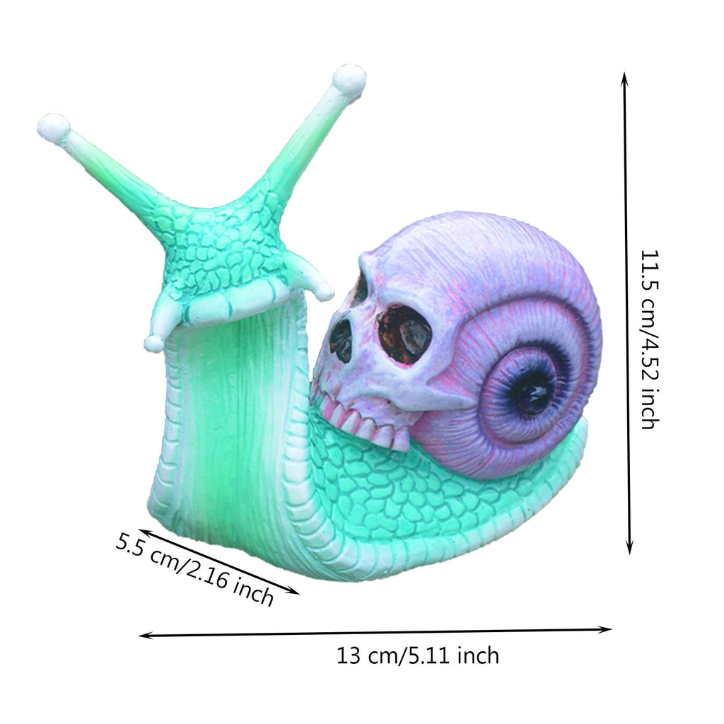 Siopsrl| Snail Skull Halloween Patio Sculpture