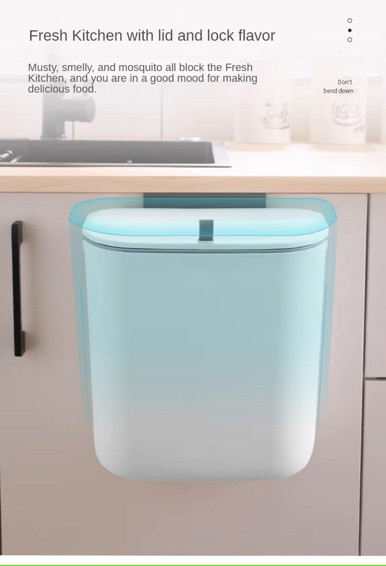 Siopsrl| Practical Kitchen Trash Can For Wall Mounting – Swiveling Garbage Bin For Kitchen, Bathroom And Office