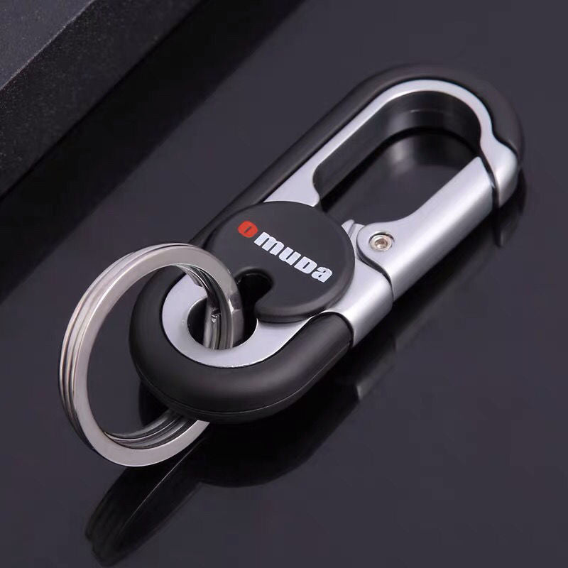 Siopsrl| Steel Secure Double Ring Hook Keychain