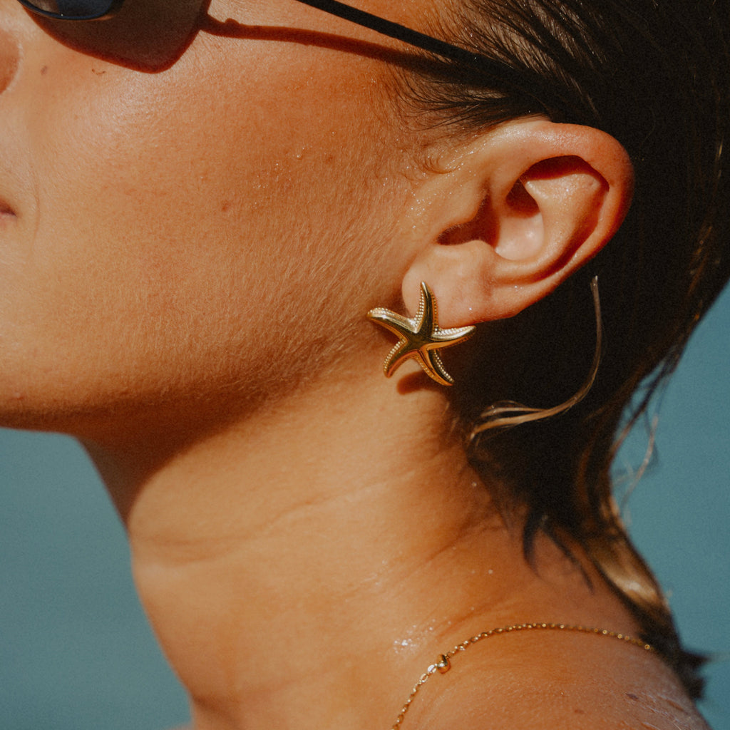 Mini Starfish Earrings