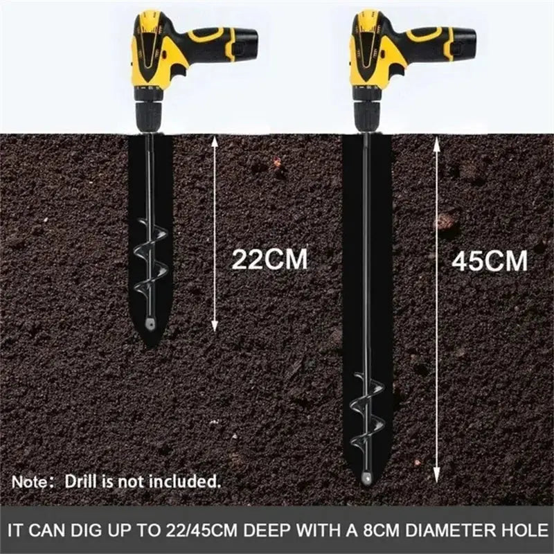 Siopsrl| Spiral Garden Drill – Fast Planting Hole with Any Drill