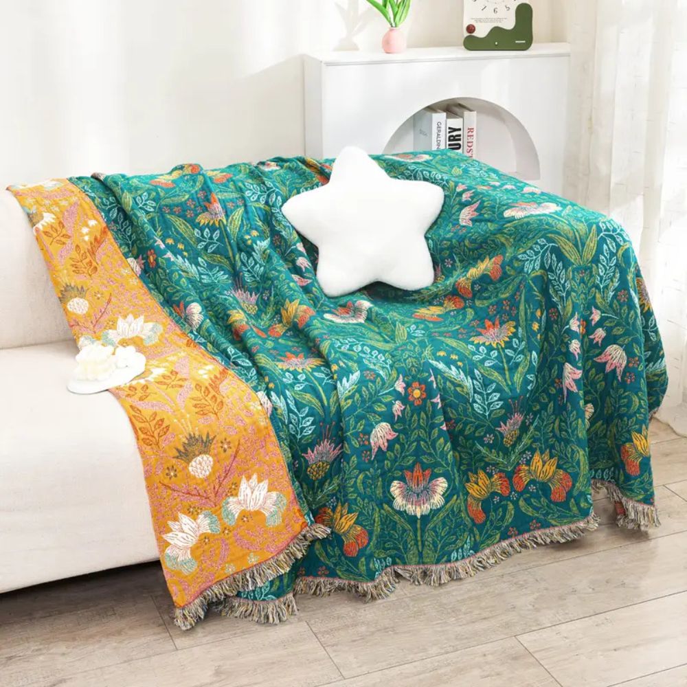 Siopsrl| Sunset Forest Cotton Blanket