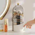 Siopsrl| Beauty SpinMate – 360° Rotating Makeup Brush Holder & Cosmetic Organiser with Dustproof Lid