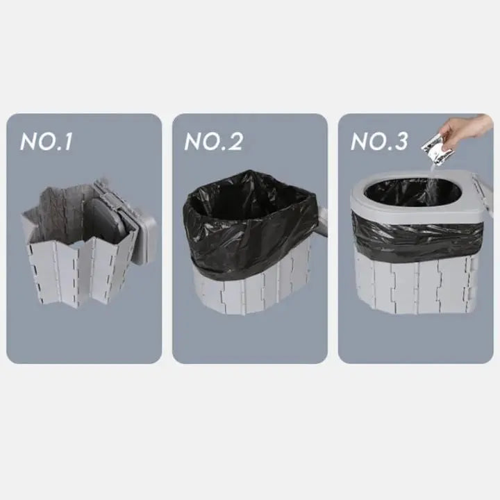 Siopsrl| Portable Folding Toilet for Outdoor & Emergencies