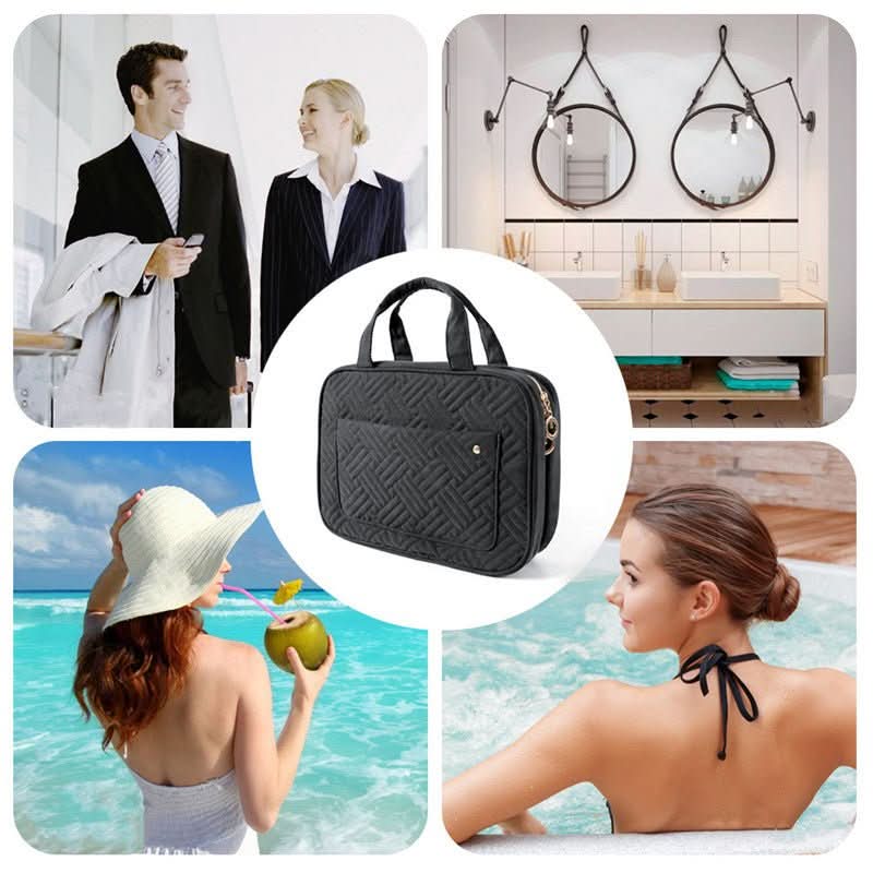 Siopsrl| Compact Travel Cosmetic Organizer with 4 Compartments