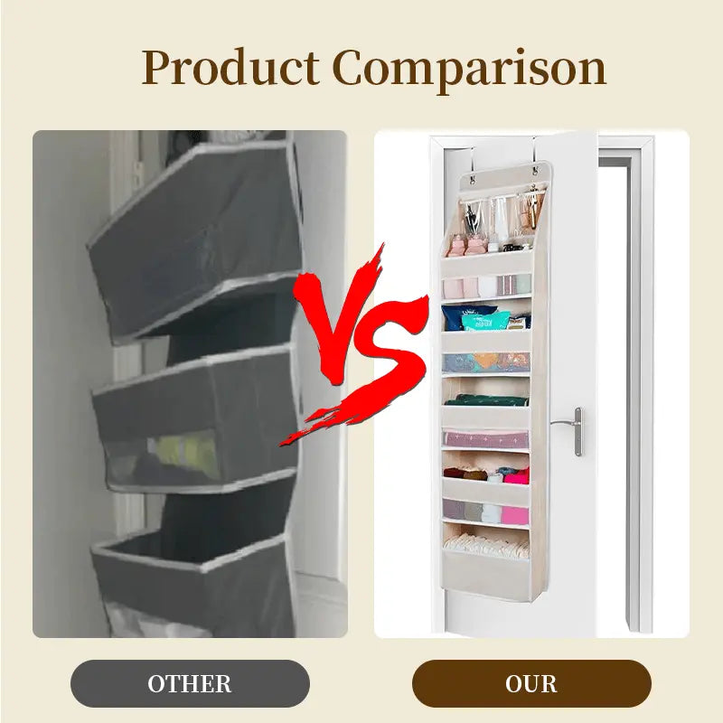 Siopsrl| Door Hanging Organizer with Mesh Compartments – 5-Tier Storage System