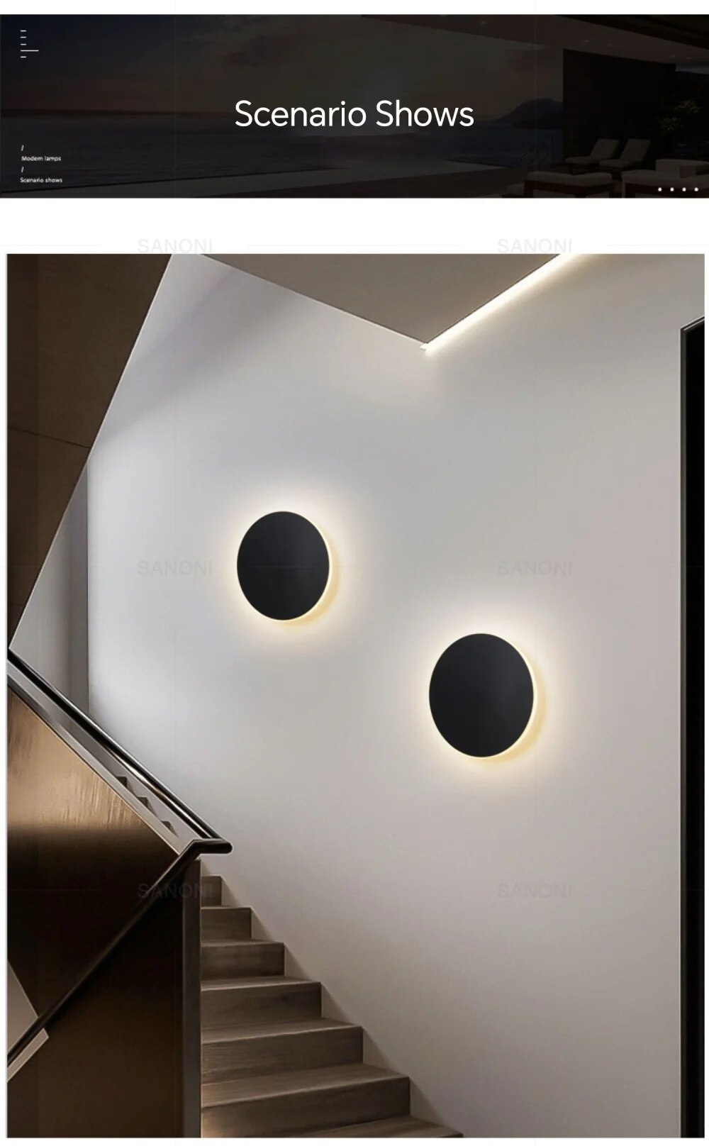 Siopsrl| Sleeksphere – Round LED Wall Light