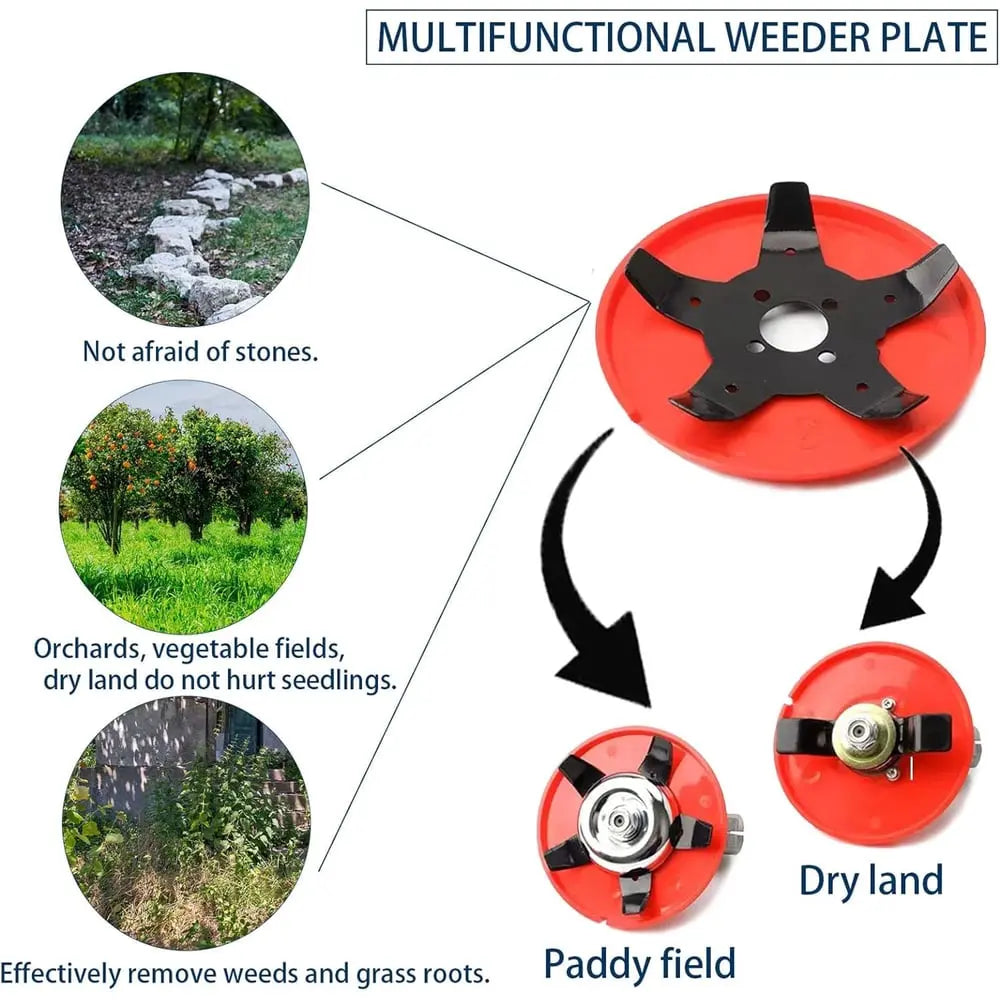 Siopsrl| Weed Disc made of Manganese Steel – Efficient Weed Control for Garden and Lawn