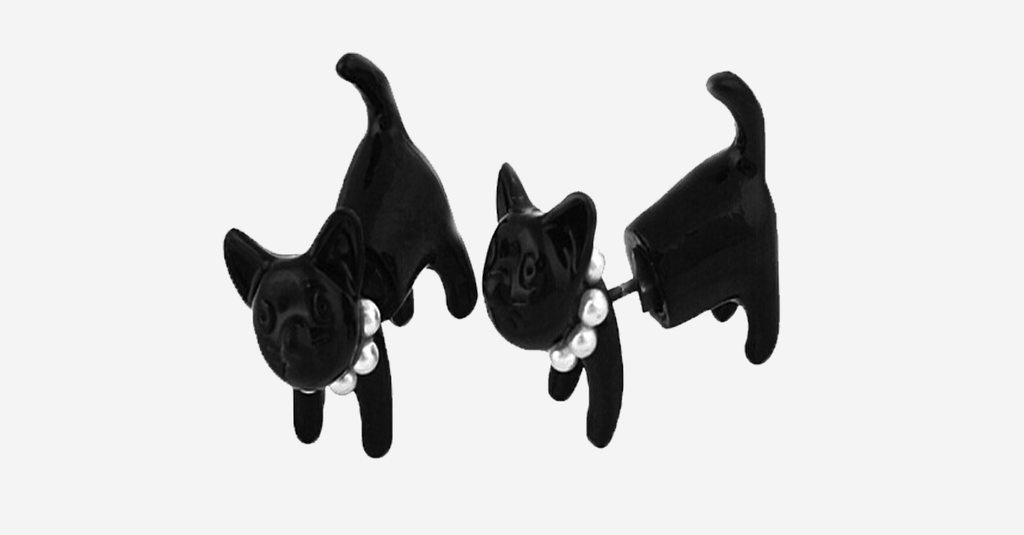 Siopsrl| Reversible Kitten Stud Earrings with Three-Dimensional Design - Perfect Gift for Any Cat Lover!