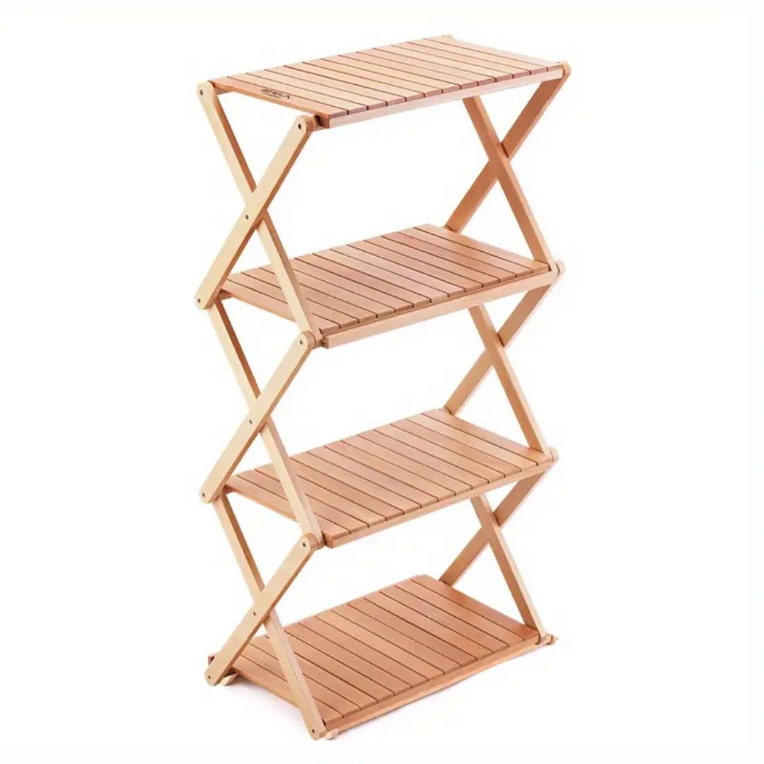Siopsrl| Wooden foldable stand multiple times Easy to carry and use
