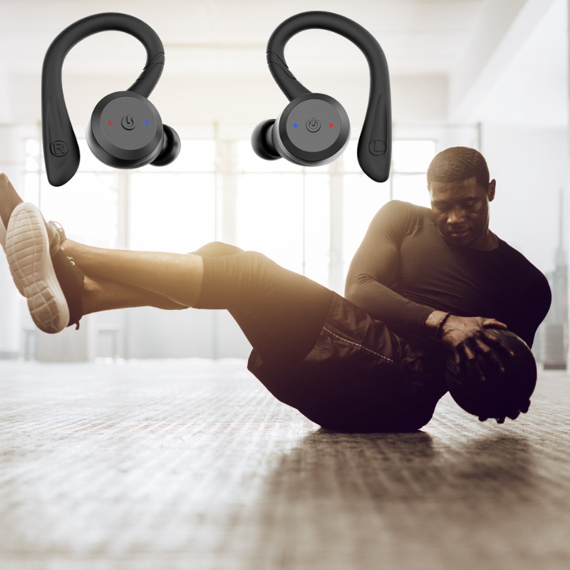 Siopsrl| Vega Waterproof Wireless Sport Earbuds – 20 Hours Playtime | Bluetooth 5.0, IPX7 for Swimming & Fitness