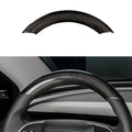 Upper / Lower Cover Steering Wheel Accessories for Tesla Model 3 / Y  -  Carbon Fiber Interior Mods
