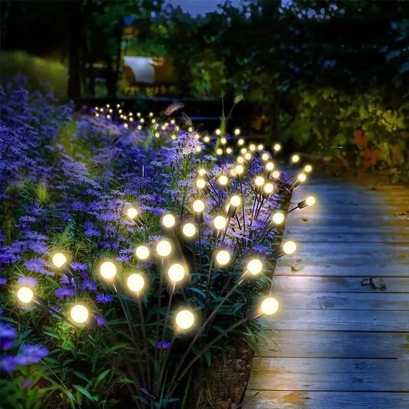 Siopsrl| Solar firefly garden lights for atmospheric evenings