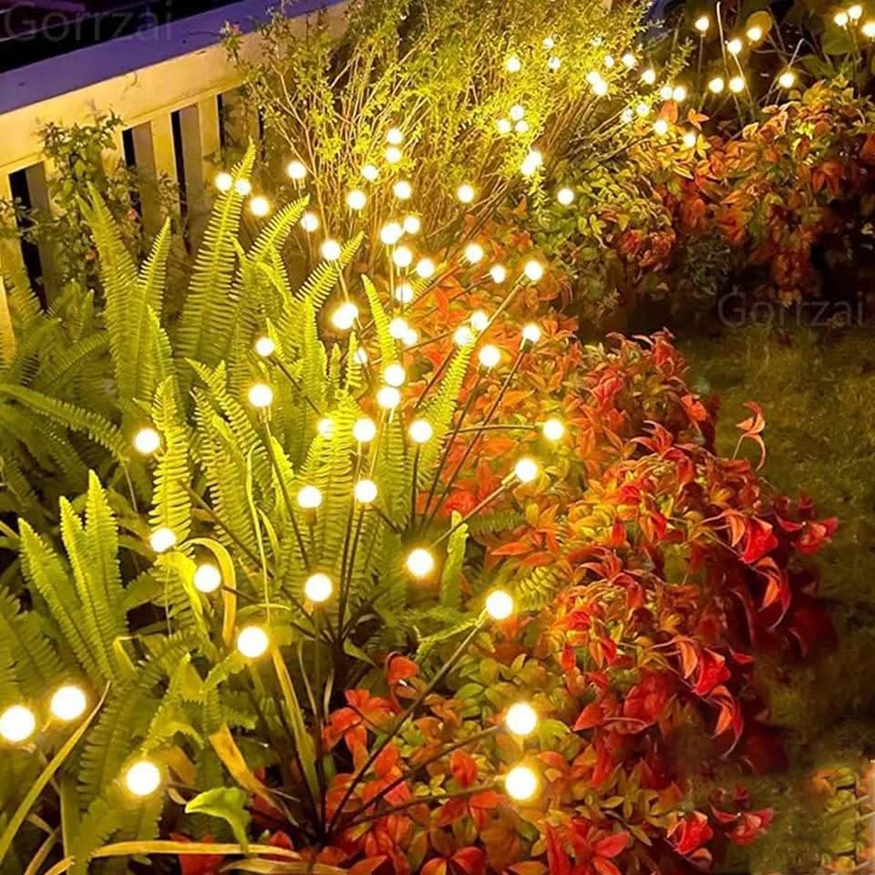Siopsrl| Solar firefly garden lights for atmospheric evenings