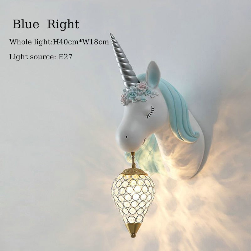 Siopsrl| Magical Unicorn Wall Lamp for Children – Playful & Warm Light