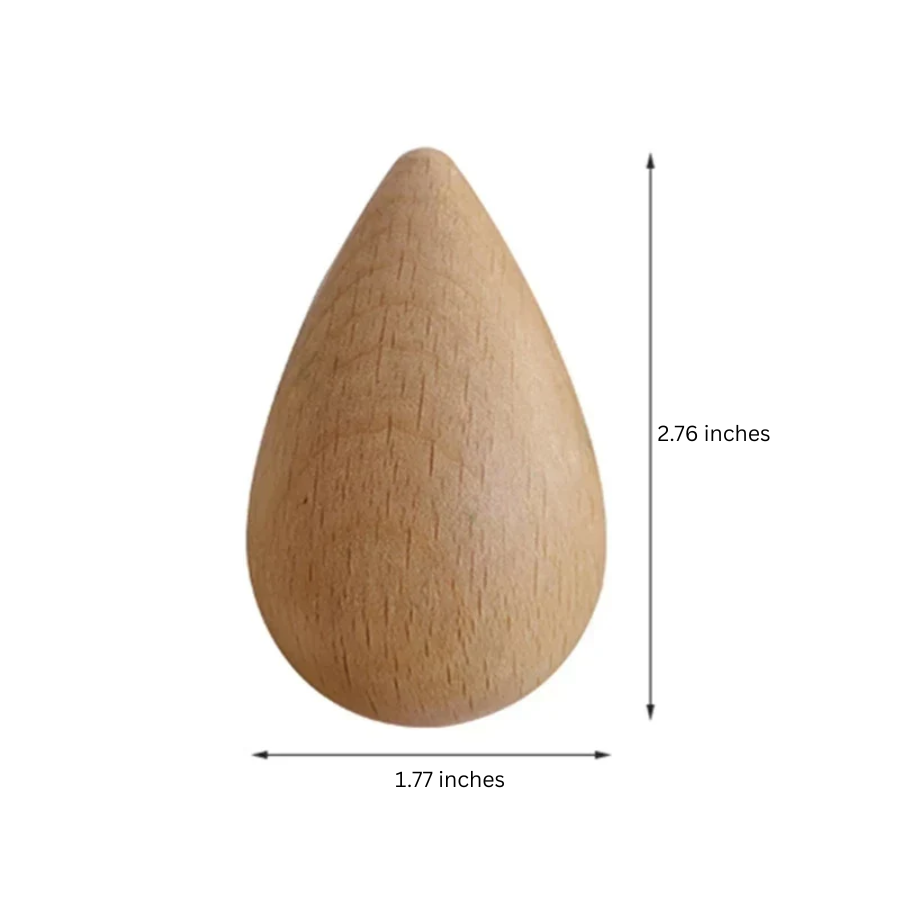Siopsrl| Beech Wood Water Drop Wall Coat Holder