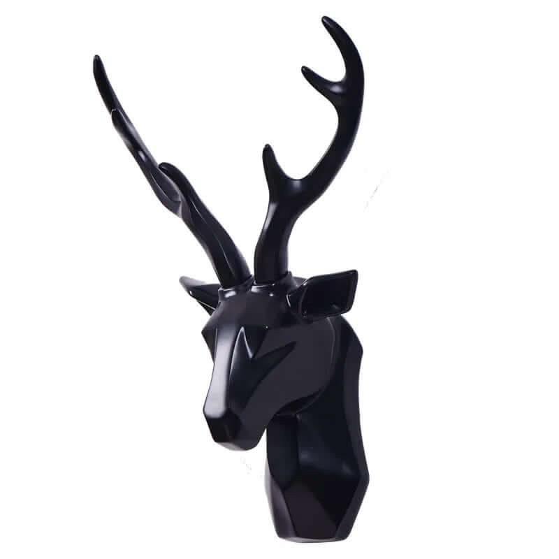 Siopsrl| 3D Geometric Deer Head Wall Decor Modern Resin