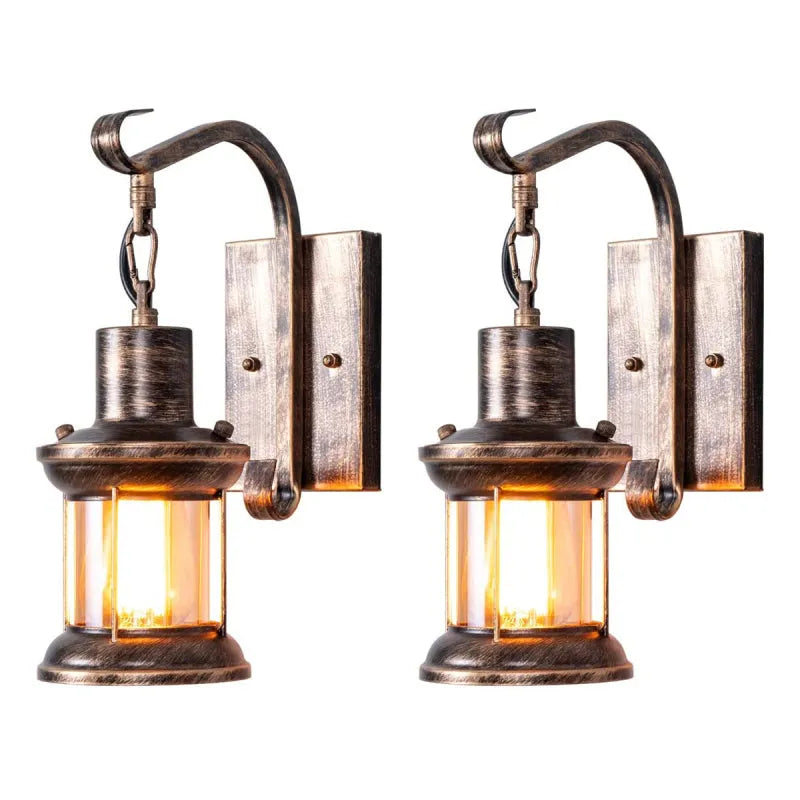 Siopsrl| Wall Light with Vintage Glass Shade Design